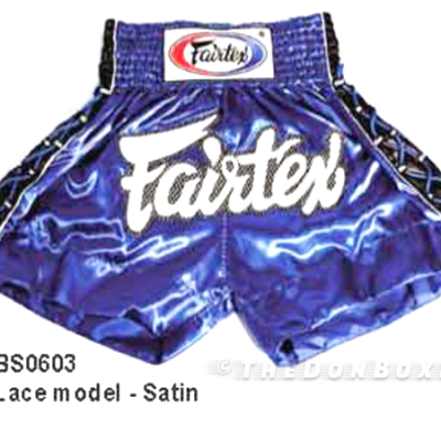 Muay thai blue shorts from fairtex