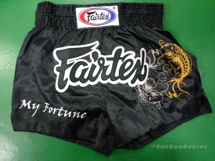 fairtex muay thai shorts (Dragon) Black, white and Gold colors