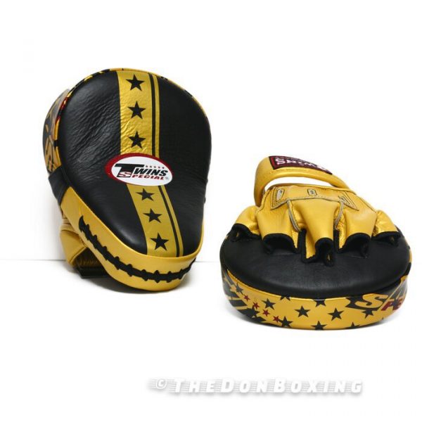 FPML10-51S Twins Special Punching Mitts Curved Star (Gold)