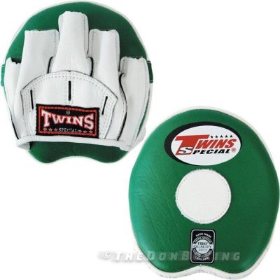 PML-13 Punching Mitts green and whiteTwins Special